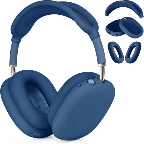 Case for Airpods Max Headphones, Silicone Cover for Apple Airpod Max,Accessories Cases (Dark Blue)...