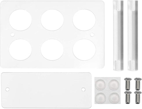 Ailelan Cone Display Stand - Clear Acrylic Ice Cream Cone Holders for Parties, Weddings, Buffets & Christmas (6 Holes)...