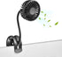 Clip on Fan Usb Mini Fan Battery Operated Desk Fan with Emergency Power Bank, Baby Stroller Fan Rechargeable Personal Fan Flexible Neck 3 Speeds G...