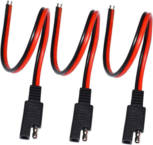 LIXINTIAN 14AWG SAE Connector Extension Cable, (3Pack) SAE Quick Connector Disconnect Plug SAE Automotive Extension Cable, Solar Panel SAE Plug- 3...
