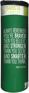 Tree-Free Greetings Braver Stronger Smarter Vacuum Insulated Travel Coffee Tumbler, 17 Ounce Stainless Steel Mug, Winnie the Pooh Quote...