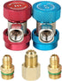 Adjustable R134a Quick Coupler High Low Conversion Adapter Fittings, Refrigerant Tank Adapter Kit for AC Air conditioning Refrigerant R134a HVAC A...
