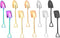 10Pcs Shovel Spoons Stainless Steel Spoon Reusable Dessert Spoons for Coffee Tea Ice Cream Fruit Sugar Cake...