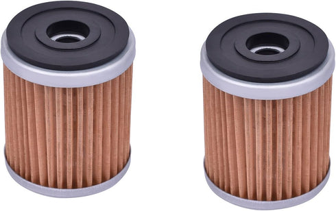 2PK KN142 HF142 Oil Filter for Yamaha YFM350 YFM350R YFP350 YFM350X YFM350FW YFM350FX YFM400FW YFM400 TTR250 YZ250F YZ400F YZ426F WR426F WR400F WR...