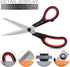 Scissors 8" Multipurpose Right/Left Handed Titanium Coated Sturdy Sharp Scissors for Office Home School Students...