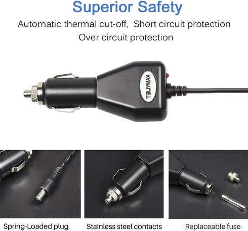 12 Volt Car Vehicle Lighter Adapter for Spectra S1, S2 Breast Pump - Replacement Power Adapter for Spectra S1,S2 Pumps Made After Feb 2015...