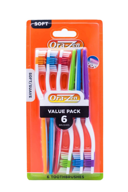 6-Each Soft Toothbrush...