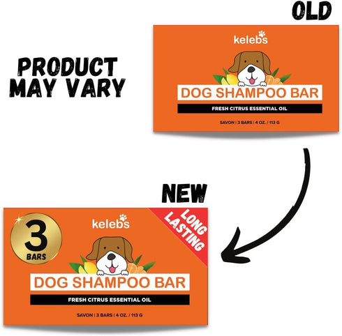 Deodorizing Dog Shampoo for Smelly Dogs | Puppy Shampoo | Organic Pet Shampoo for Dogs | Natural Dog Shampoo Bar | Citrus Essential Oils | Eco-Fri...