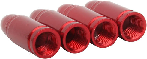 TOMALL Valve Stem Caps Red Bullet Compatible with Pickup SUV Tires...