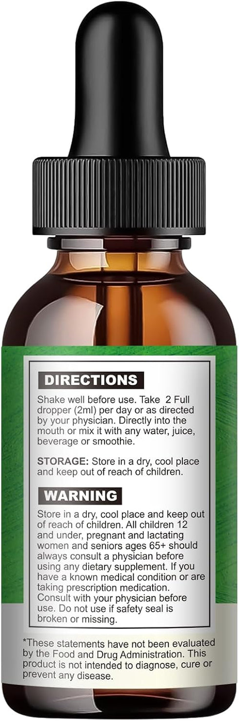 Berberine HCL Liquid Drops - 1500 mg Berberine Supplement with Ceylon Cinnamon, Chromium, Turmeric, Niacinamide - Supports Metabolism and Immune S...