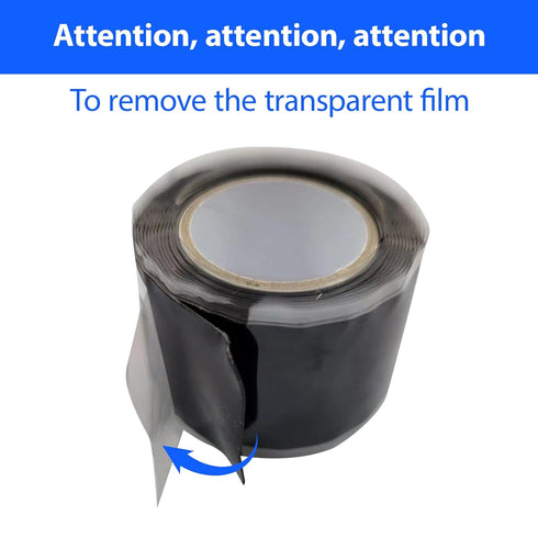 2 Rolls Self Fusing Silicone Tape 1in x10ft Waterproof Rubber Tape, Water Hose Leak Seal Tape, Rescue Tape,Pipe Plumbing Hose Repair Tape for Cabl...