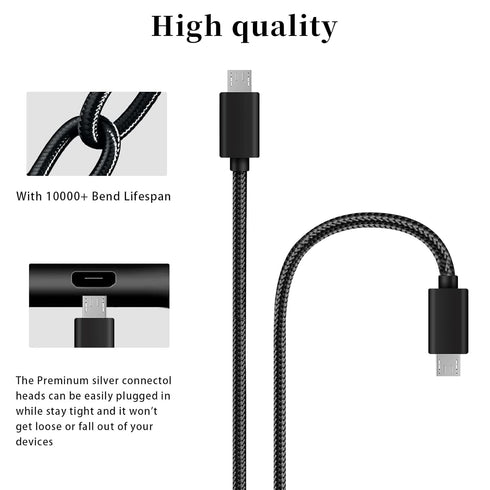 Mouse Micro USB Charging Cord Cable Line Replacement for Logitech G502 Lightspeed Wireless Gaming Mouse/Logitech G915 G913 RGB TKL Wireless Keyboa...