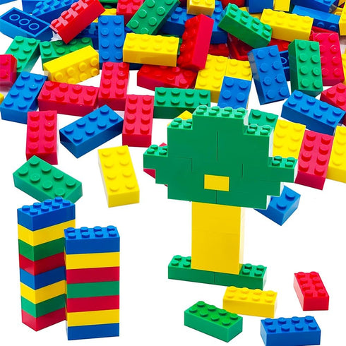 120Pieces Classic Building Bricks Blocks Toy Set 2x4 MOC Building Basic Bricks Parts and Pieces Compatible with Major Brands STEM Creative Constru...