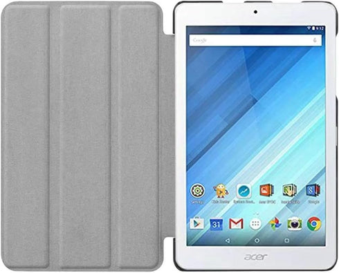 Ultra Slim Folio Stand Luxury Leather Case with Sleep Wake Up Function Smart Cover for Acer Iconia One 8 B1-850 B1-860 B1-870 / One8 B1-860A 8" (S...