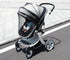 2 in 1 Net Baby Stroller Sun Shades with Zipper Window, Universal Mesh Travel Breathable See Through Outdoor Walking Beach Parasol Windproof Prote...