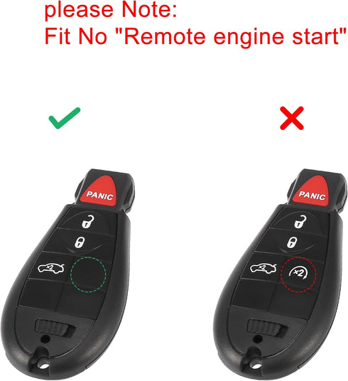 X AUTOHAUX Replacement Keyless Remote Car Key Fob 433Mhz 4 Button for Dodge Dart 2013 3014 2015 2016 M3N32297100 56046771AA...