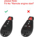 X AUTOHAUX Replacement Keyless Remote Car Key Fob 433Mhz 4 Button for Dodge Dart 2013 3014 2015 2016 M3N32297100 56046771AA...