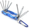 Utoolmart Torx Key Set, 8 in 1 Folding Torx Combination Wrench Set Repair Tool for Torx Head Socket Screw Sizes Include T9-T40...