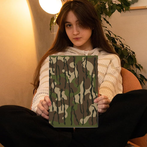 FINGERINSPIRE 3 Pcs Layered Camo Stencils 11.8x11.8 inch Camo Painting Stencil Plastic Camouflage Pattern Stencil Digital Camo Paint Stencils Reus...