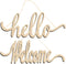Hello Welcome Wood Sign Cutout Wooden Letter Sign DIY Block Words Decorative Signs for Wreath Home Door Wall Art Decoration...