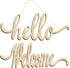 Hello Welcome Wood Sign Cutout Wooden Letter Sign DIY Block Words Decorative Signs for Wreath Home Door Wall Art Decoration...