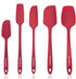 KITCHENLOVE Premium 600°F Heat Resistant 5 Piece Silicone Spatula Set for Baking, Cooking, Mixing - Non-Stick with High Grade S-Iron Steel Core - ...