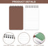 Pocket Notebook/Spiral Notebook - 8 Set Of Small Notebook Journal, Pocket Notepad with Thick Paper, 3" x 5" Journal for Women, Mini Notebook Journ...