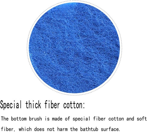 Sponge Brush Home Kitchen Powerful Decontamination Cleaning Brush Bathtub Brush (3pc,Sponge Brushes-Blue)...