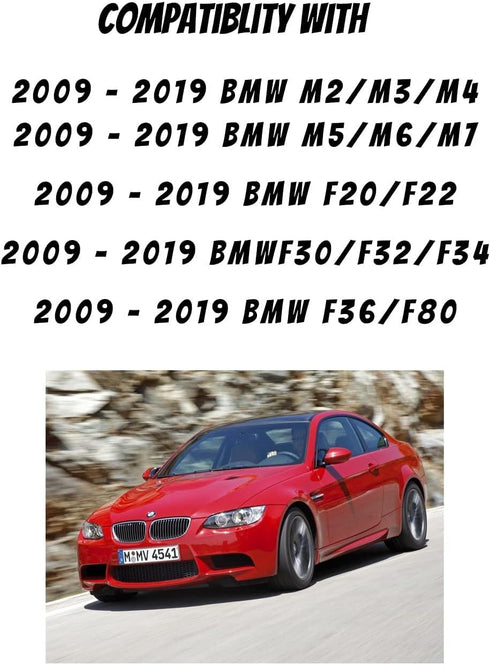 Left Driver Side Mirror Glass Replacement for 2009-2019 BMW M2-M7 Series, F20 F22 F30 F32 F34 F36 F80 228i 320i 328i 330i 335i 428i 430i 435i 535i...