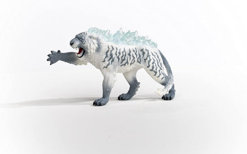 Schleich Eldrador Creatures Mythical Ice Tiger Action Figure - Featuring Ferocious and Fearsome Back Crystals, Durable Toy for Boys and Girls, Gif...