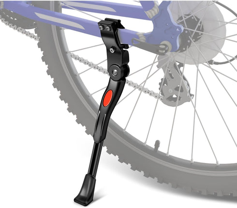 Flexzion Bike Kickstand Bicycle Road Mountain Cycling Rear Mount Side Stand Aluminum Adjustable Alloy Replacement Kickstand for Mountain Bike Fits...