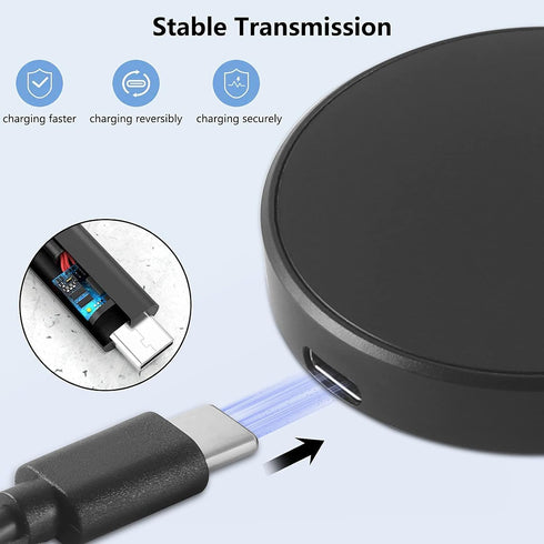 Wireless Charger, Magnetic Charging Pad Compatible with Samsung Galaxy S21 S20 S10 S9 S8, Note 10 Note 9, AirPods 2/3/Pro, and Other Qi-Certified ...