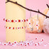 Pandahall 200pcs White Acrylic Red Heart Beads Flat Round Love Heart Disc Coin Pony Beads for DIY Word Message Initial Bracelet Spacer Charms Jewe...