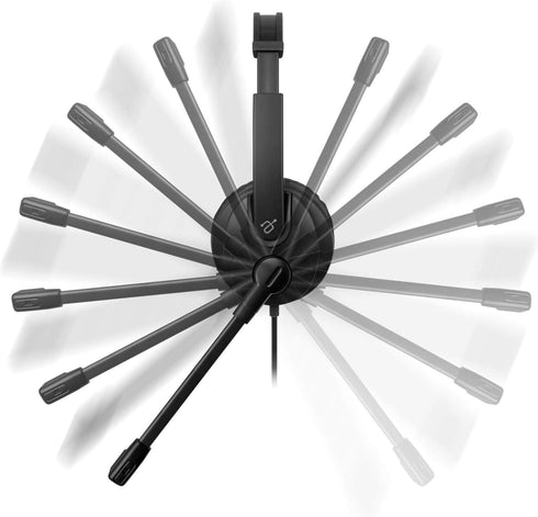 Aluratek Wired USB Stereo Headset with Noise Cancelling Boom Mic and in-Line Controls, for Distance Learning, Zoom, MS Teams, Video Conferencing, ...