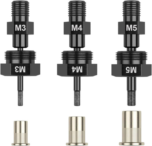 Beaspire 3 PCS Cordless Drill Electric Rivet Gun's M3?M4?M5 Mandrels...