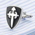 Cross Cufflinks for Men, Cross Shield Cufflinks, Cross Sword Shield Cuff Links, Cross Shirt Tuxedo Cufflinks, Punk Cufflinks French Cufflinks, Bes...