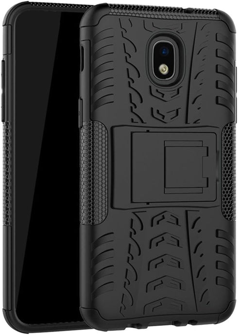 Yiakeng Galaxy J7 Refine Case - Shockproof Protective with Kickstand for Samsung J737V, J737T (Black)...