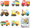 Transportation/Vehicles Cookie Cutters with Matching Cookie Stencils -Set of 16-8Pcs Cookie Cutter and 8Pcs Stencils, Include Truck, Tractor, Fire...