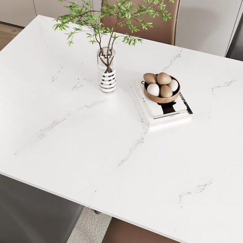 Matte Marble Contact Paper for Countertop Peel and Stick Countertops Waterproof White Contact Paper for Cabinets Granite Wallpaper for Counter Top...