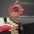 UCINNOVATE 2 Pack High-end Pure Copper HIFI OFC Speaker Wire Cable with Banana Plug, 2m Gold-Plated Banana Tip Plugs Male to Male 600 Strand 14 AW...
