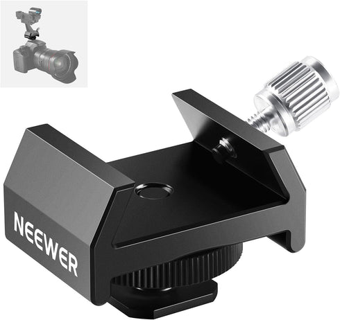 NEEWER Telescope Finderscope Mount Adapter All Metal with Cold Shoe & 1/4" Thread for Camera Hot Shoe Mount, Standard 1.3in/33mm Finder Scope Brac...