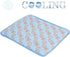SEIS Dog Ice Pad Ice Silk Cats Kennel Mat Pet Cooling Pad Summer Cool Bamboo Mat Breathable Pad (Blue, S...