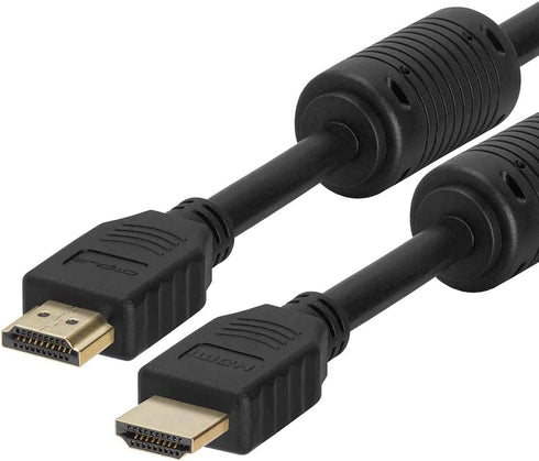 Cmple - HDMI Cable 3FT High Speed HDTV Ultra-HD (UHD) 3D, 4K @60Hz, 18Gbps 28AWG HDMI Cord Audio Return 3 Feet Black...