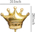 NpeyBeicuelq 4Pcs Gold Crown Foil Balloons Decorations.Wedding Bridal Shower Marriage Engagement Party Supplies (Gold)...