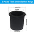 2 Pack Table Umbrella Hole Rings Silicone Umbrella Cone Wedge Plug Patio Umbrella Hole Plug for Patio Table Holes (Black)...