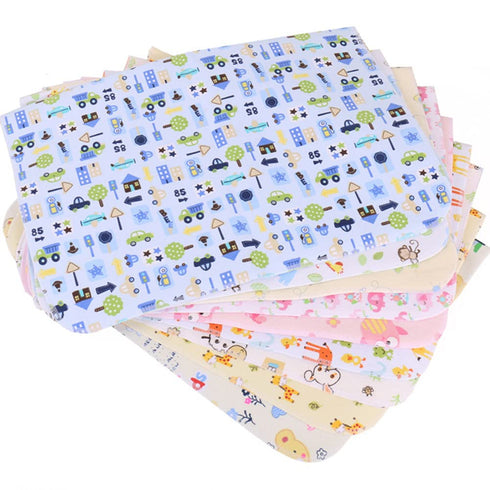 4pcs Pack Baby Infant Waterproof Cotton Changing Pads Washable Resuable Diapers Liners Mats (4pcs Pack-18"x12")...