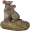 Adorable Sitting Parent-Child Mouse Statue, Hand-Made & Painted Miniature Rodent Figurine, Collectible Mice Rat Animals for Your Home, Bookshelf, ...