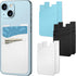 Phone Wallet Stick on, 6Pack Phone Card Holder, Silicone Card Holder for Back of Phone Case, Sticky Credit Card Holder for iPhone,Samsung,Smartpho...