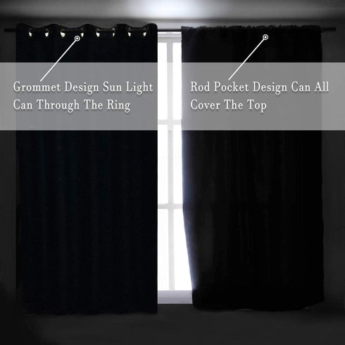 DONREN Pure White Small Window Curtain Panels for Kitchen - Room Darkening Curtain Tiers for Nursery with Rod Pocket (30 x 30 Inch,1 Pair)...