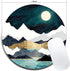 Round Mouse Pad,Beautiful Mouse Mat, Cute Landscape Under The Moonlight Mouse Pad with Design, Non-Slip Rubber Base Mousepad, Waterproof Office Mo...